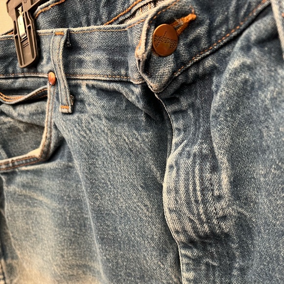 Vintage distressed 1980s Wranglers 36 x 36 - Picture 2 of 5